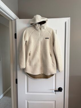 Columbia Cream Sherpa Hoodie Jacket